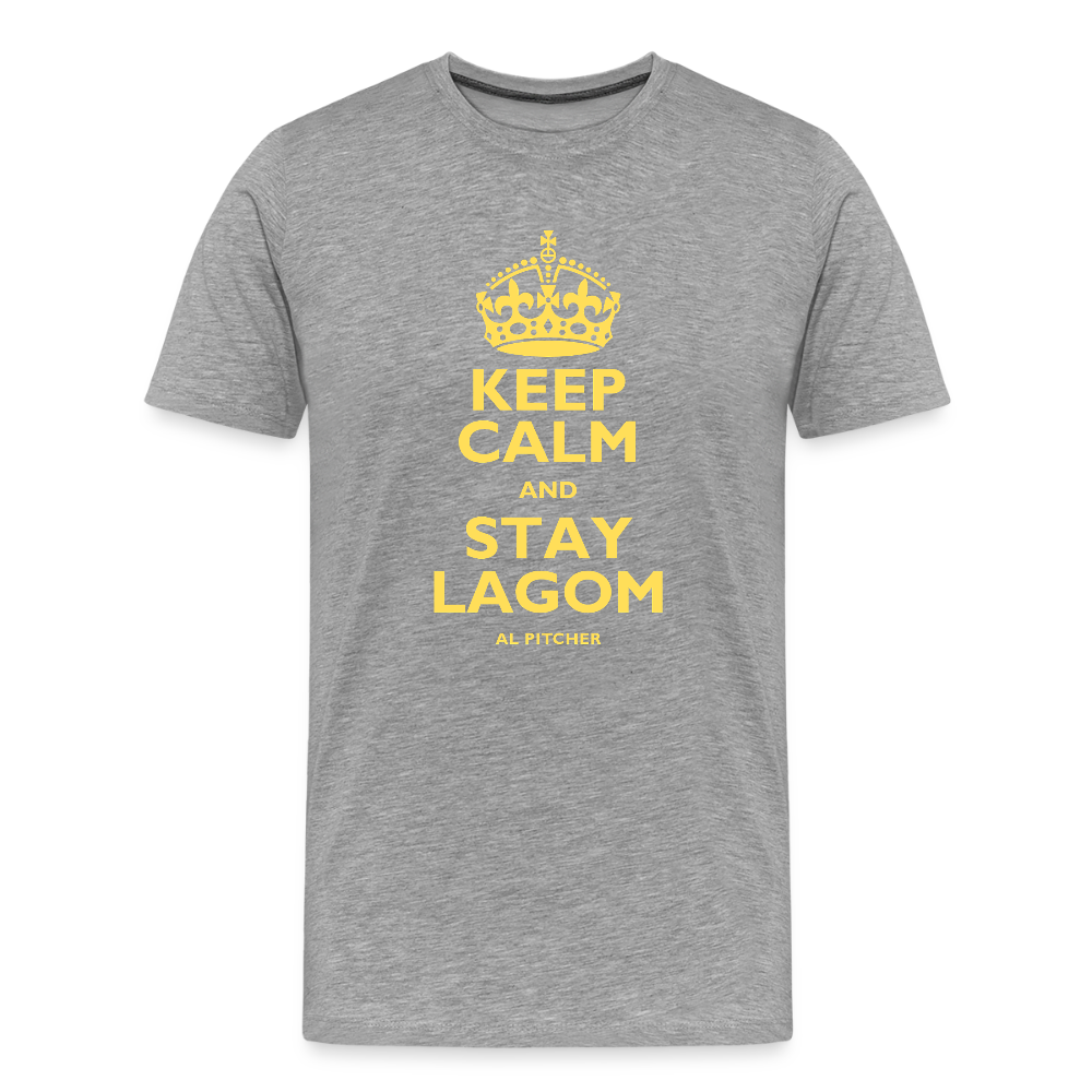 "Stay lagom" T-shirt - heather grey