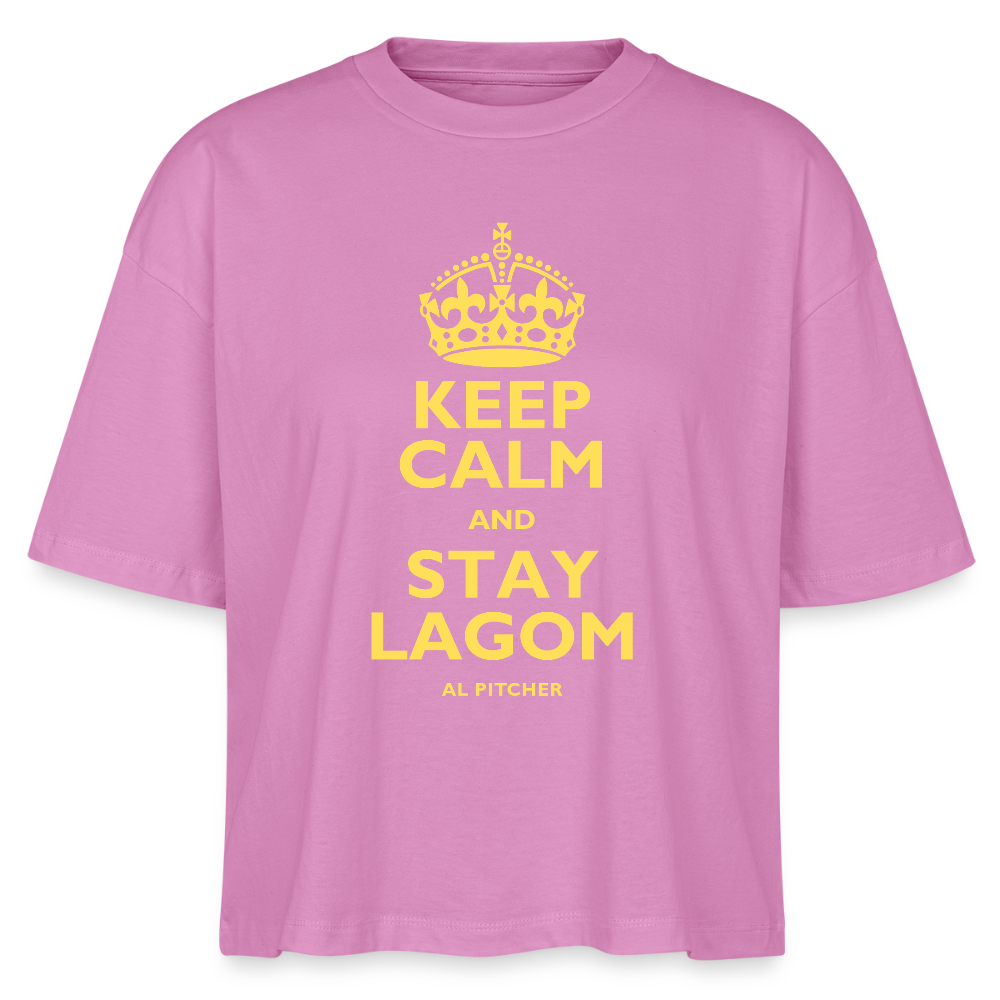 "Stay lagom" T-shirt - pink