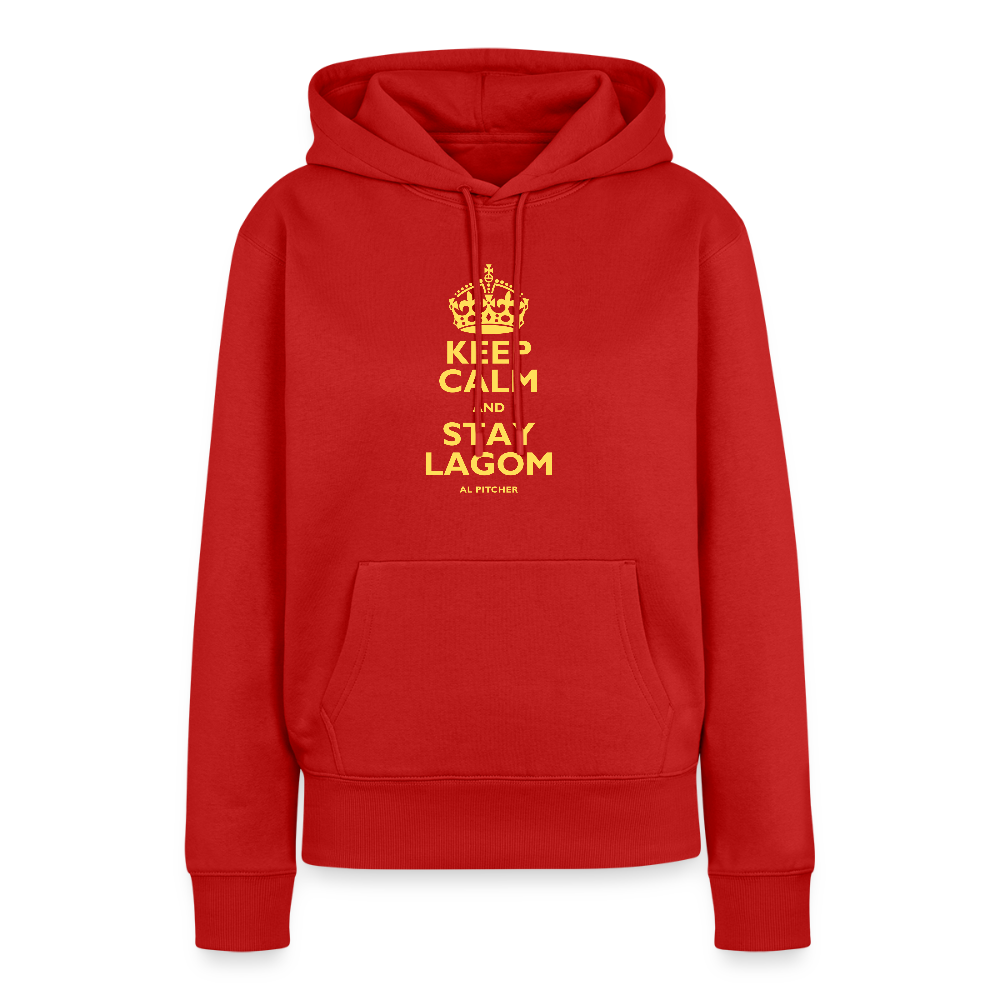 "Stay lagom" Premium Hoodie - red