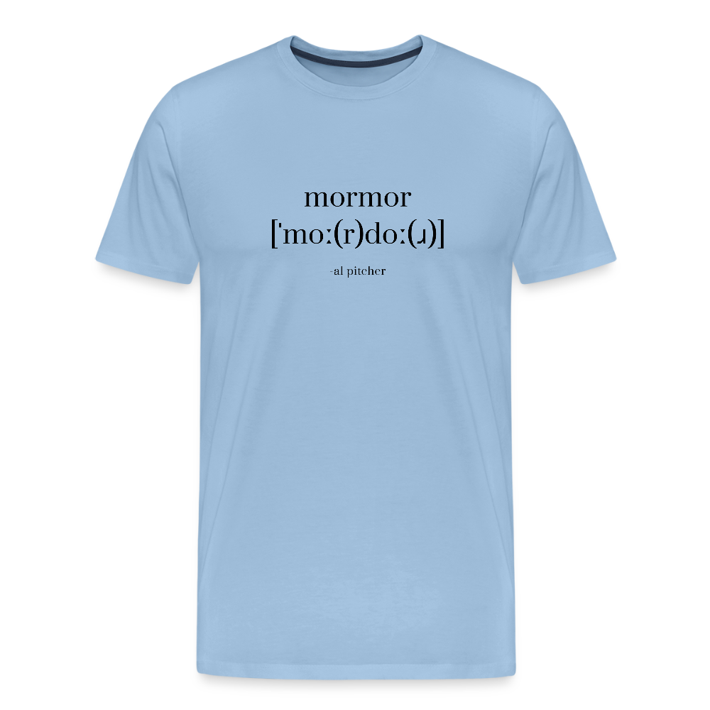 "Mordor" T-shirt svart text - sky
