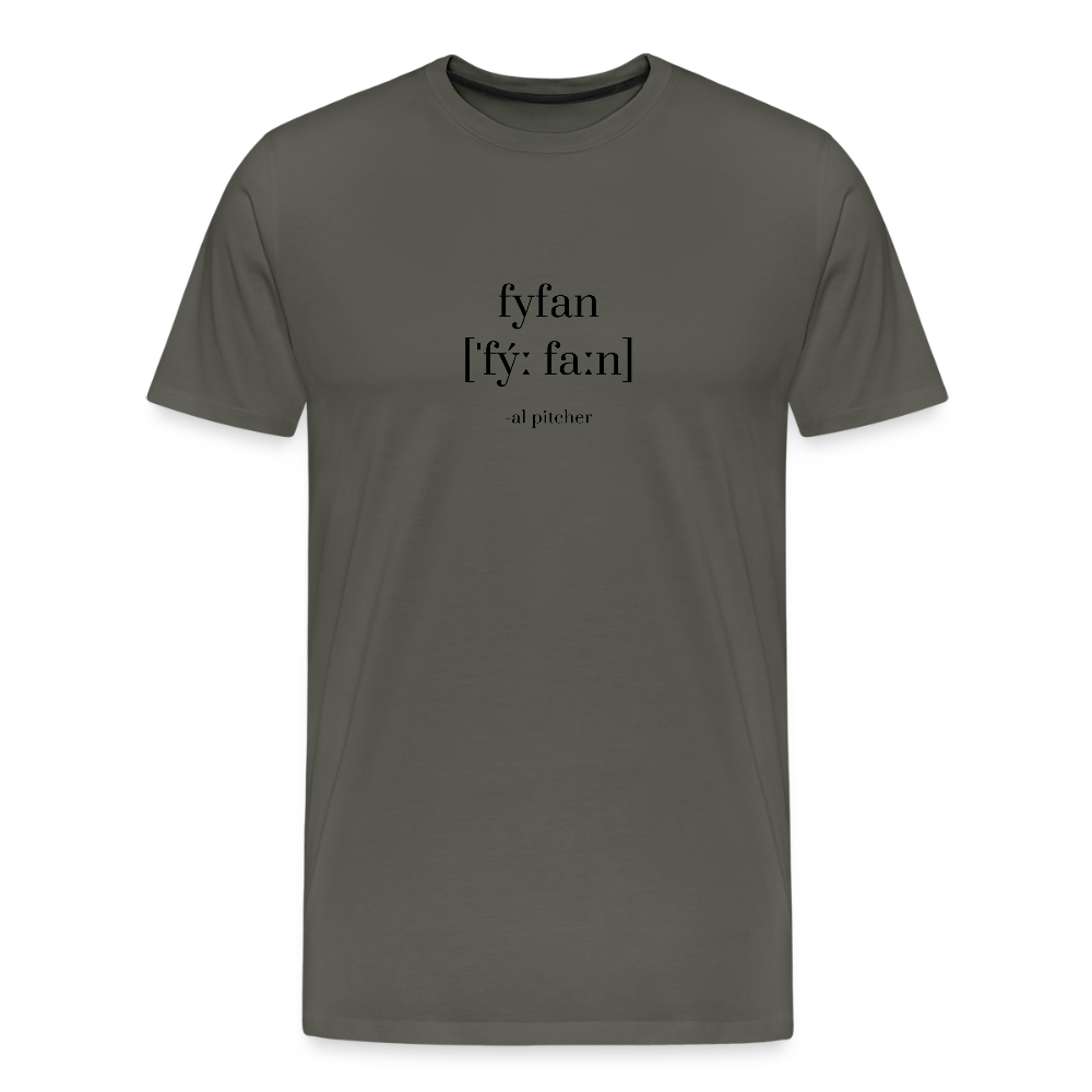 "Fyfan" T-shirt svart text - asphalt