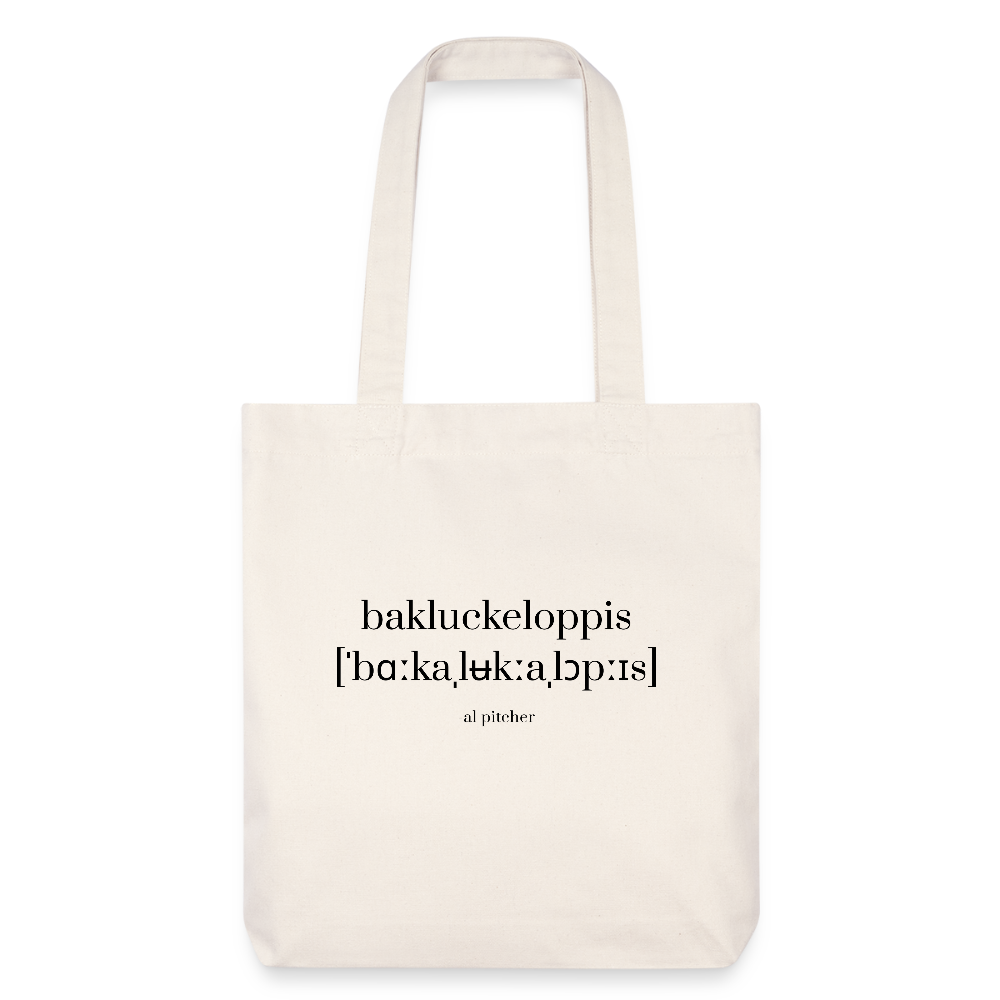 "Bakluckeloppis" Tygväska - natural white