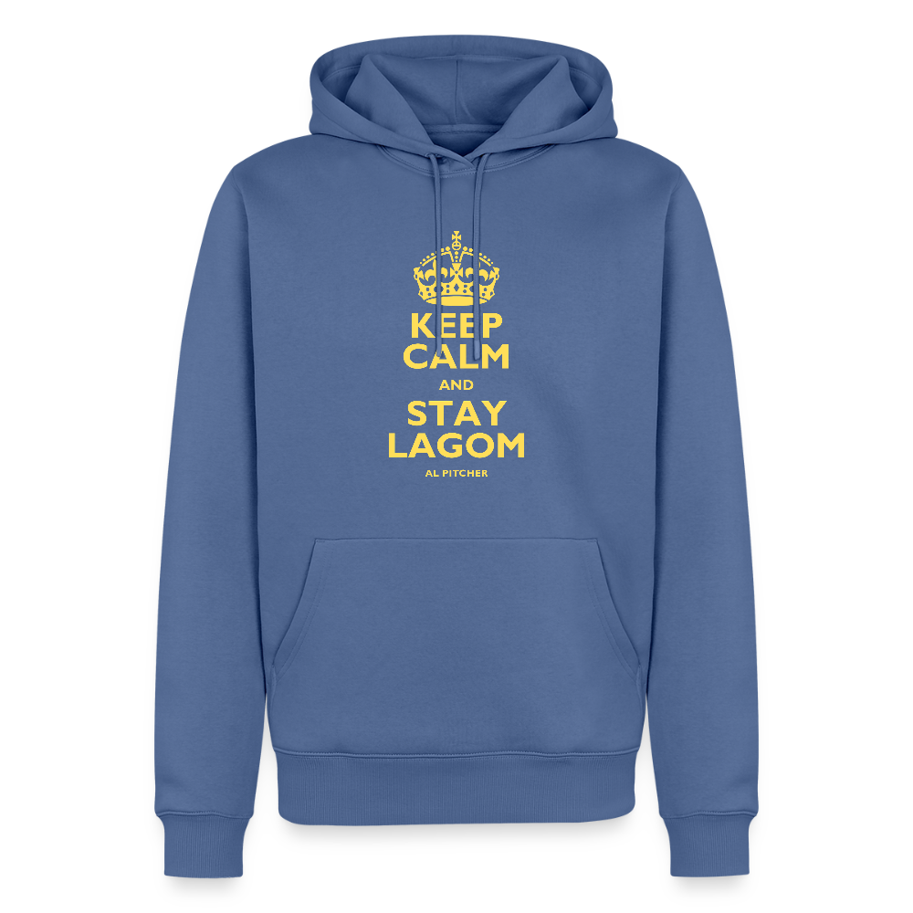 "Stay lagom" Premium Hoodie - stone blue