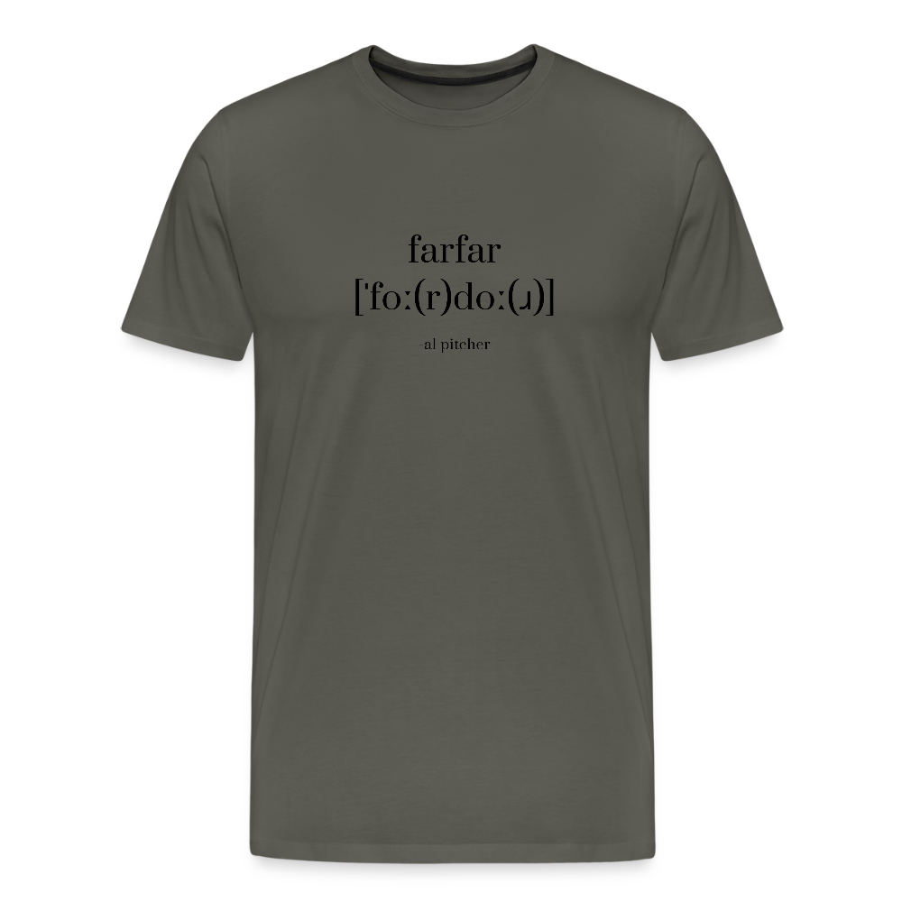 "Fordor" T-shirt svart text - asphalt