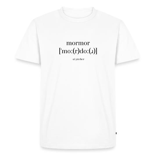 "Mordor" T-shirt svart text - white