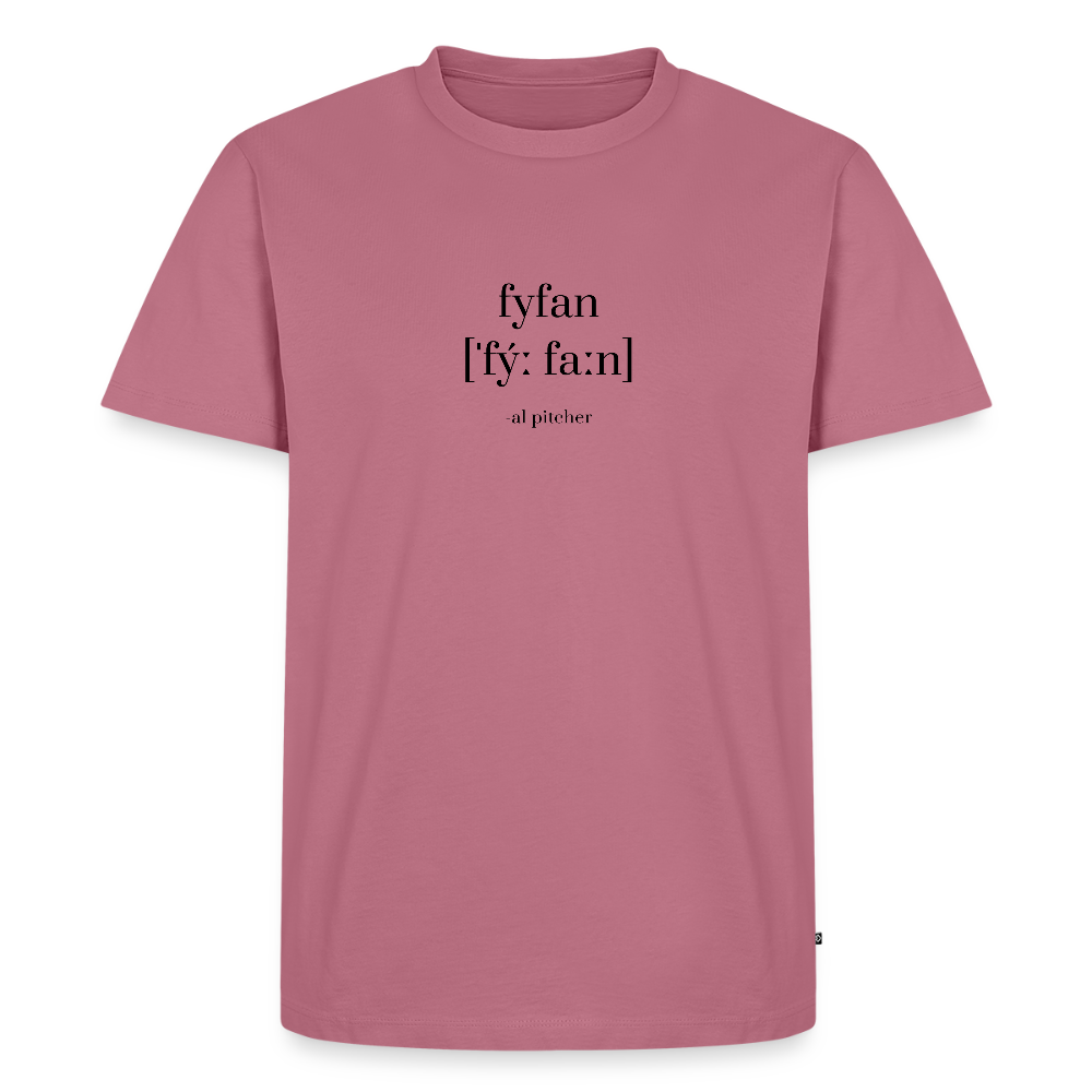 "Fyfan" T-shirt svart text - mauve
