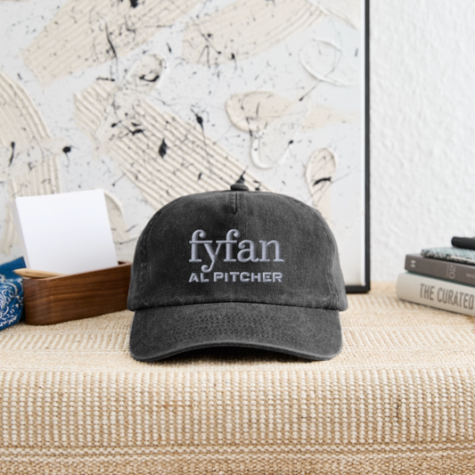 Broderad fyfan Vintage Cap - vintage black