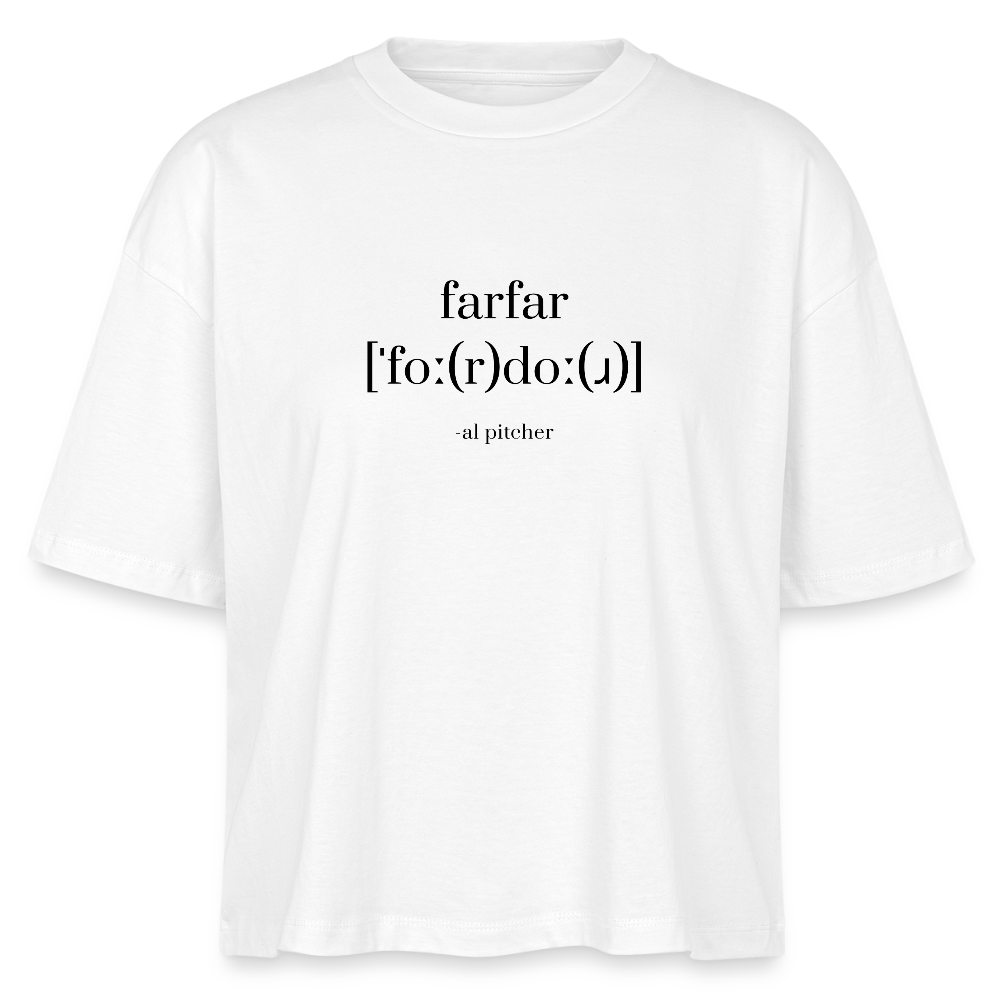 "Fordor" T-shirt (svart text) - white