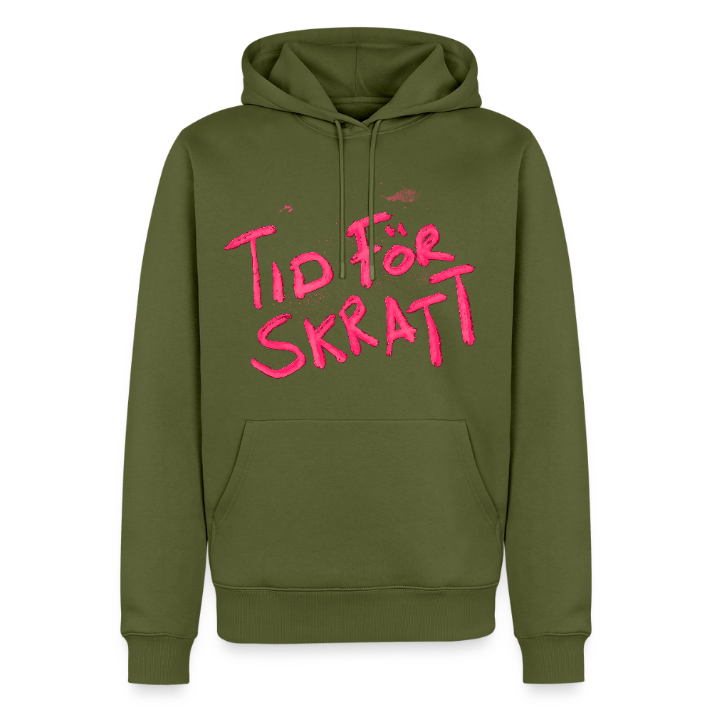 "Tid för skratt" Premium Hoodie - khaki