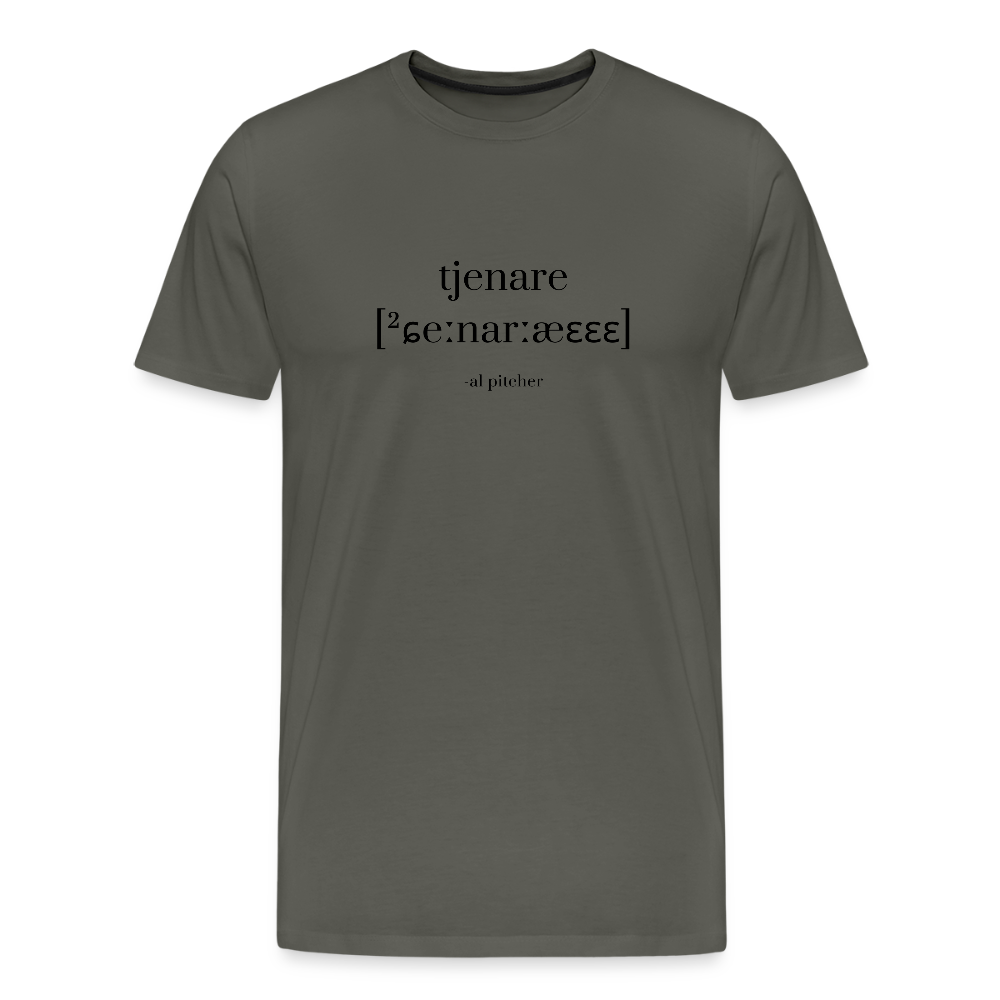 "Tjenare" T-shirt svart text - asphalt