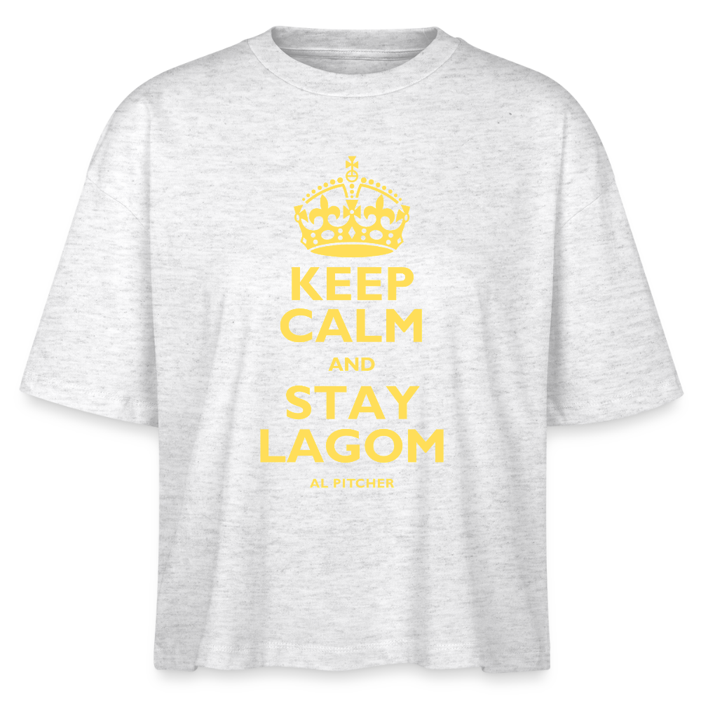 "Stay lagom" T-shirt - heather white