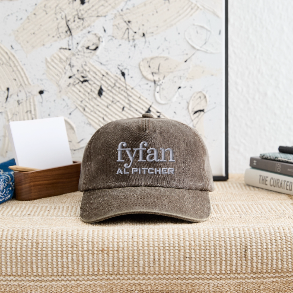 Broderad fyfan Vintage Cap - vintage brown
