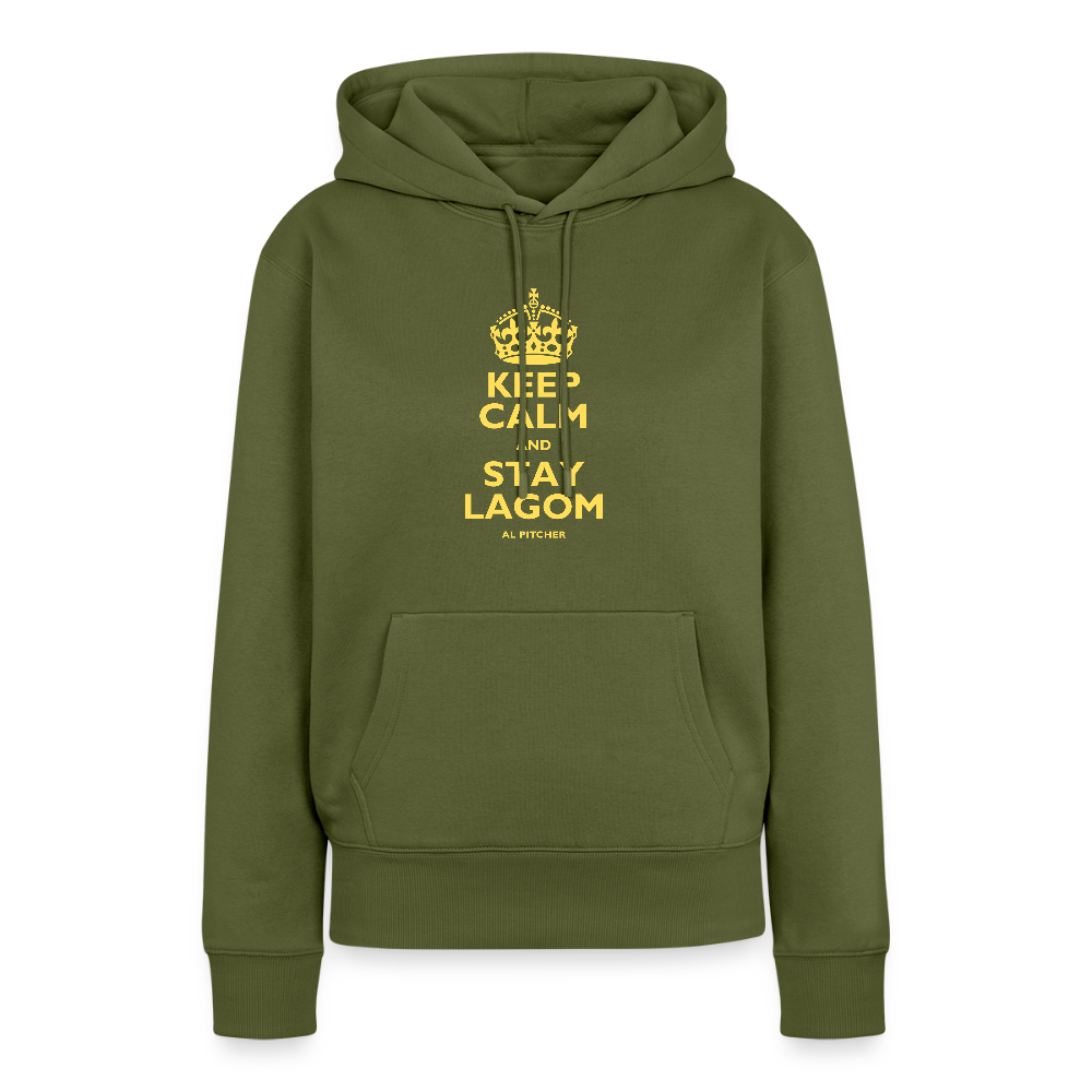 "Stay lagom" Premium Hoodie - khaki