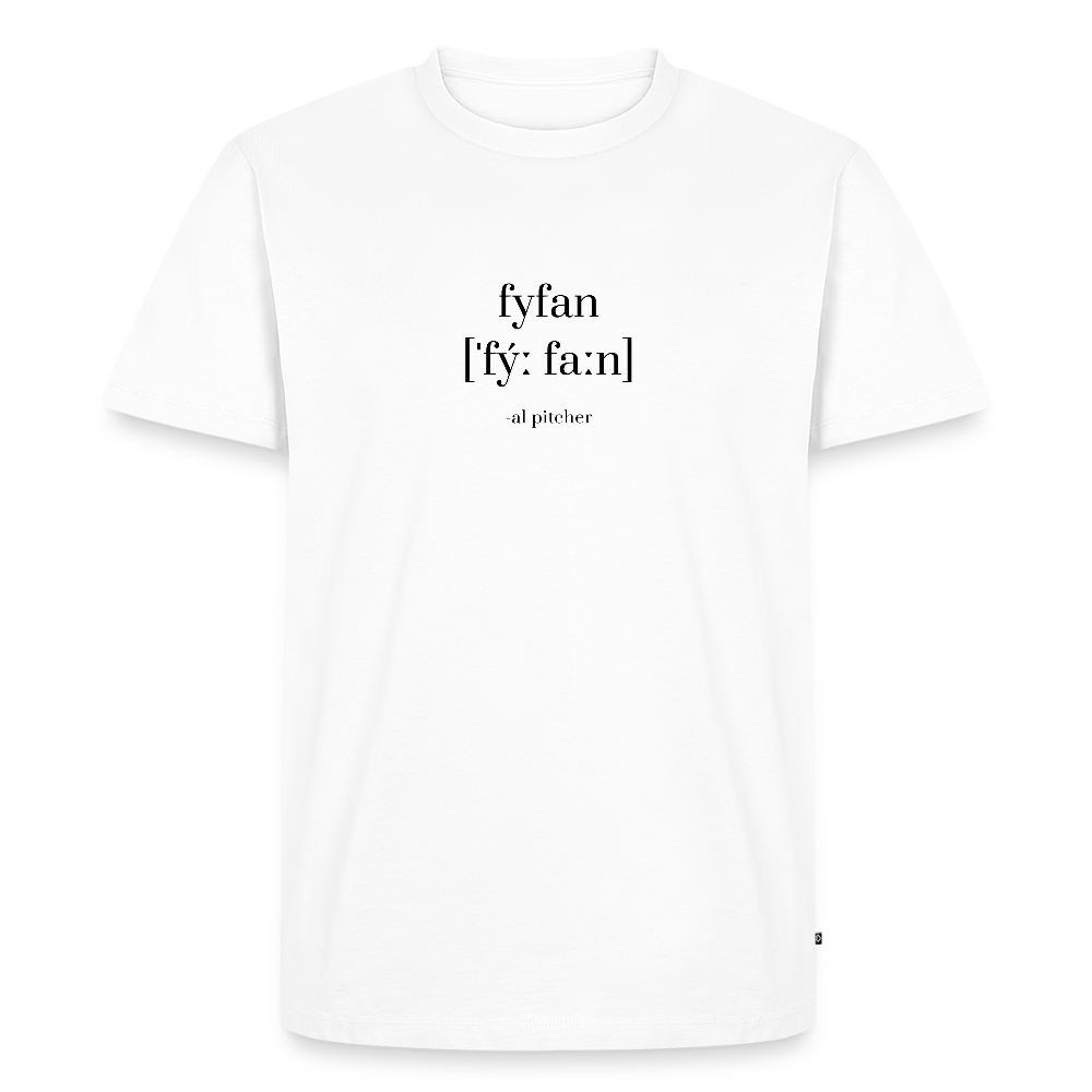 "Fyfan" T-shirt svart text - white