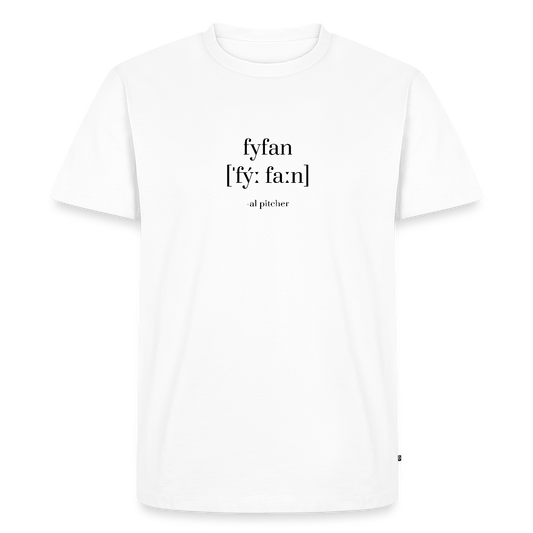 "Fyfan" T-shirt svart text - white