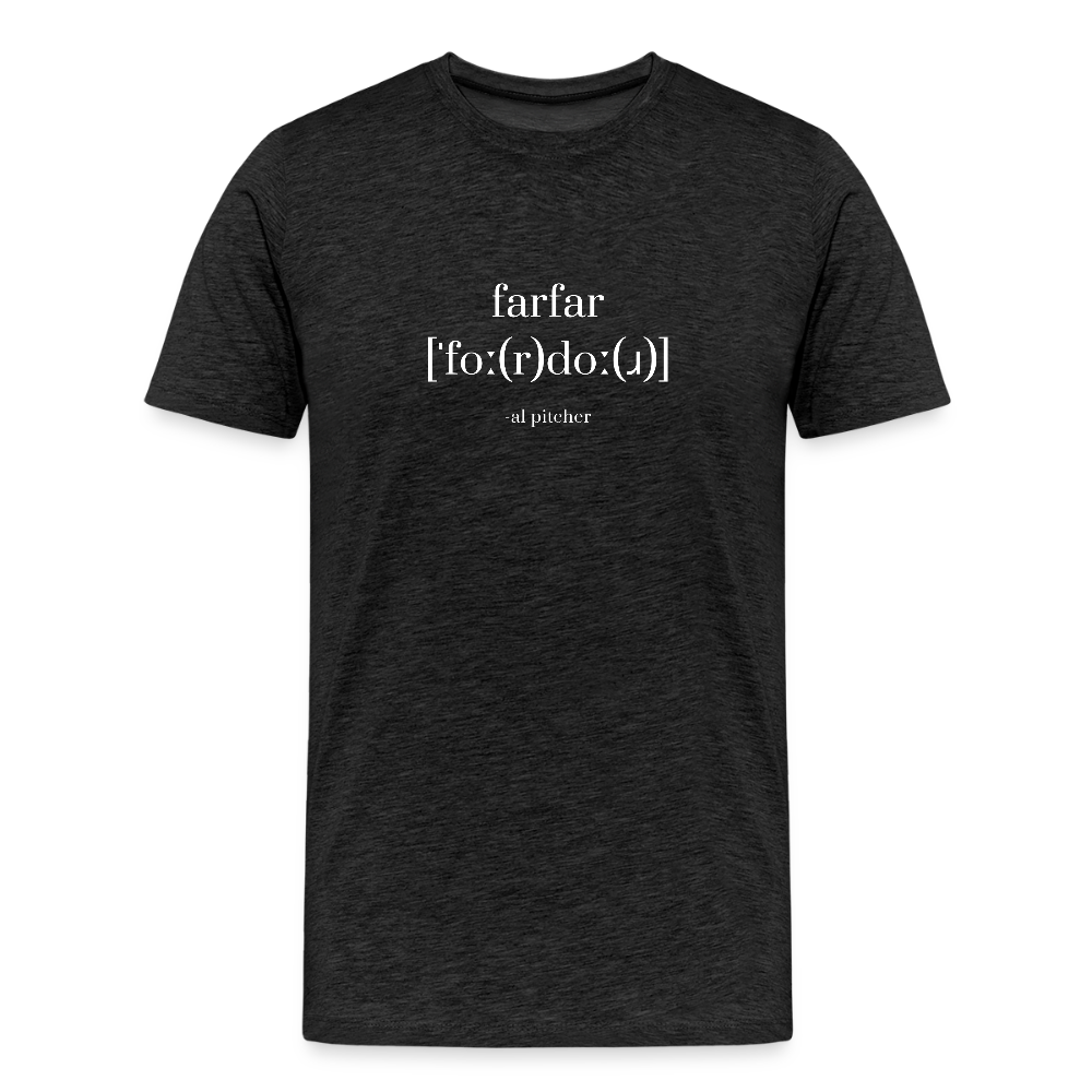"Fordor" T-shirt vit text - charcoal grey