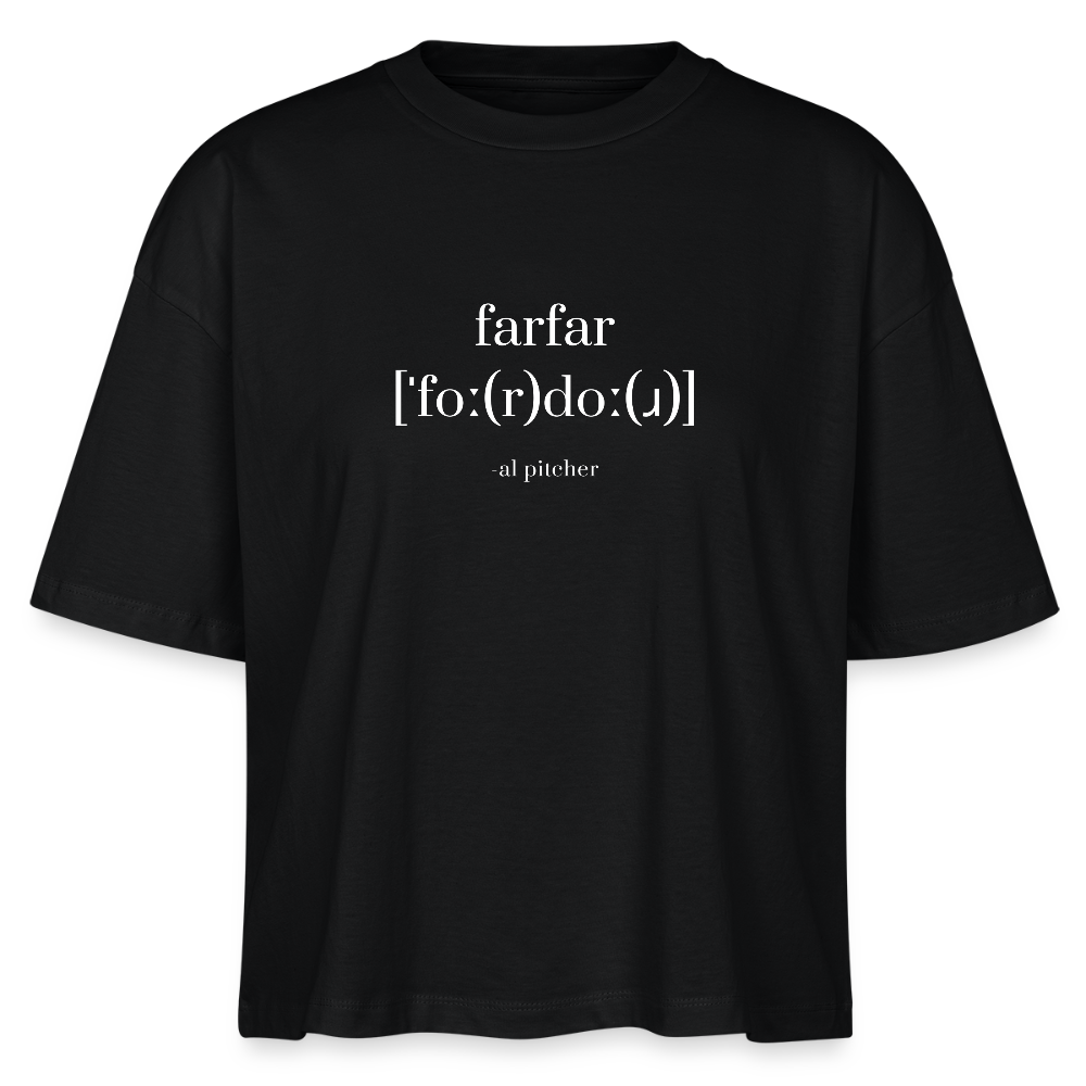 "Fordor" T-shirt (vit text) - black