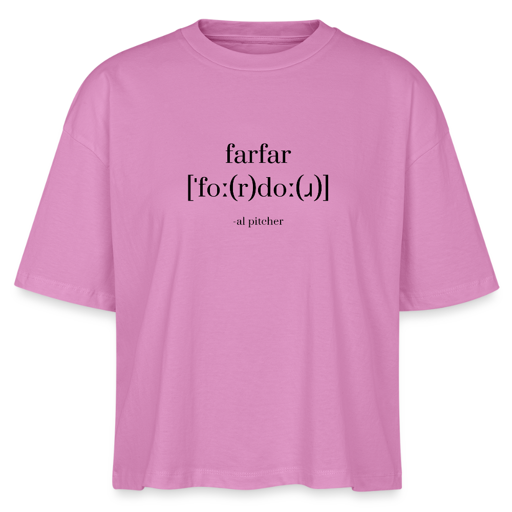 "Fordor" T-shirt (svart text) - pink