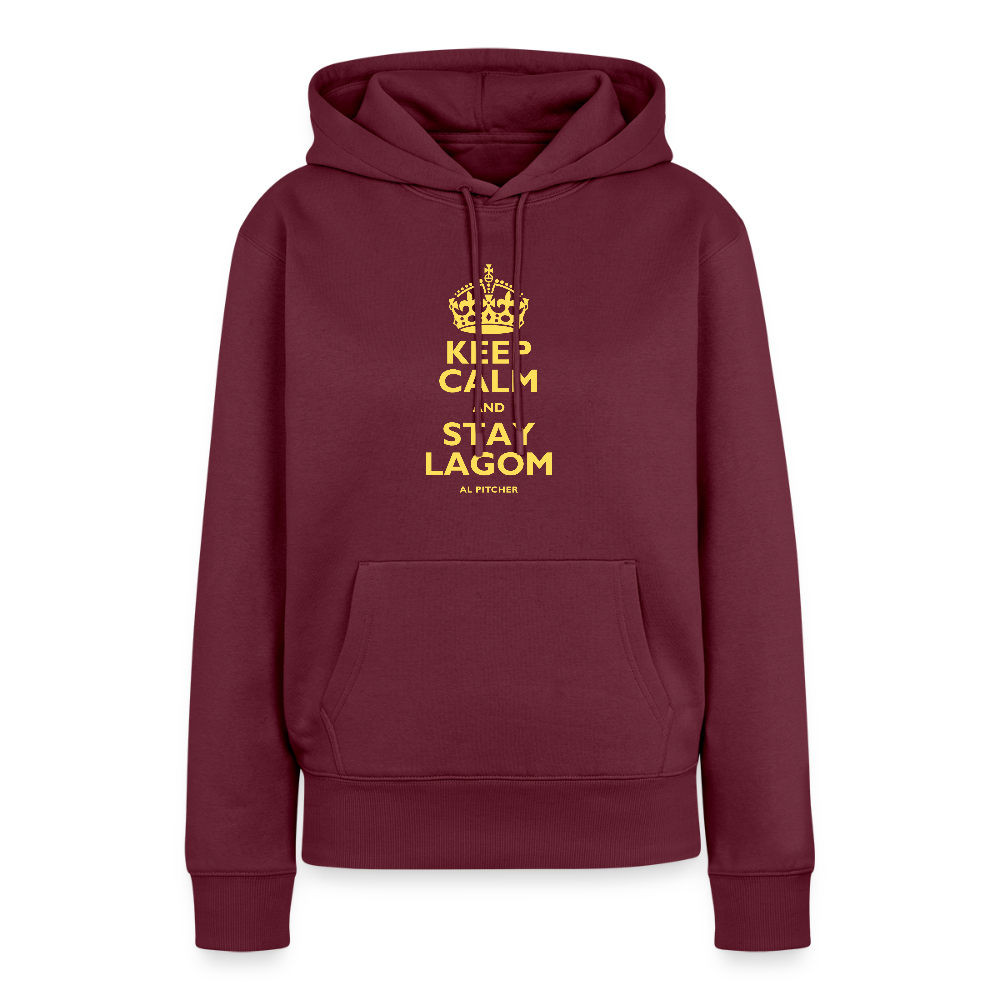 "Stay lagom" Premium Hoodie - burgundy