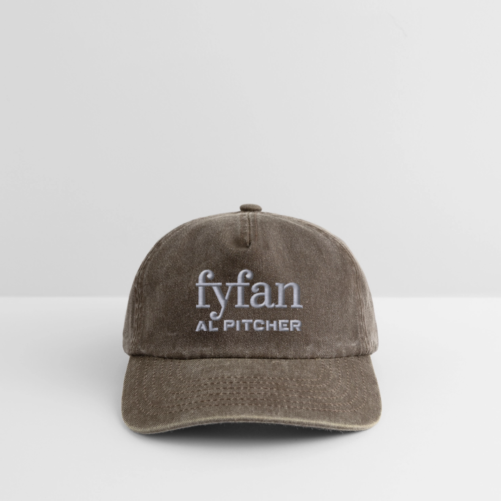 Broderad fyfan Vintage Cap - vintage brown