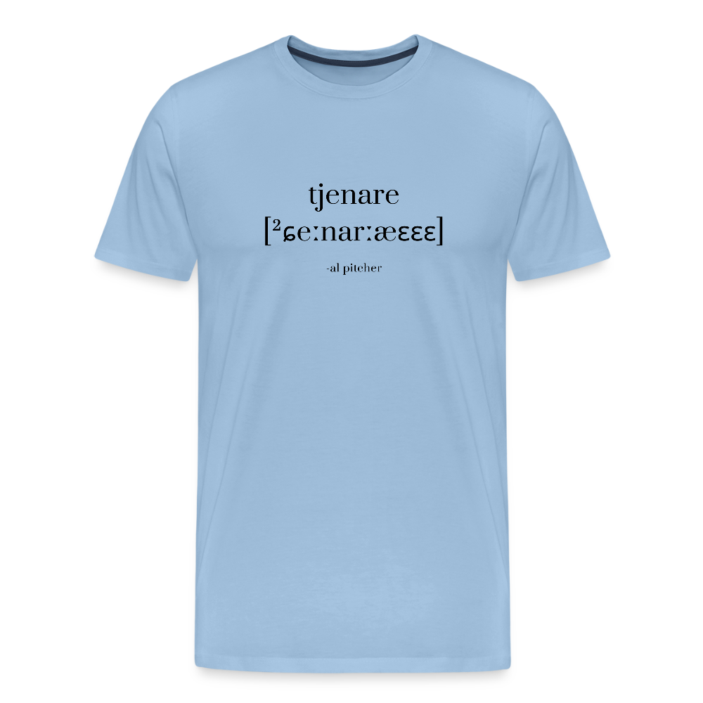 "Tjenare" T-shirt svart text - sky